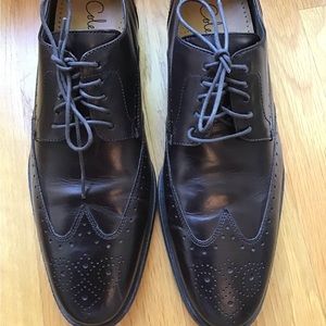 Cole Haan Wingtip Oxford with Laces Color Dark Brown Size 11M Style #C07650